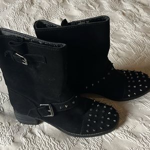 Kelsi Dagger Studded Moto Boots size 9